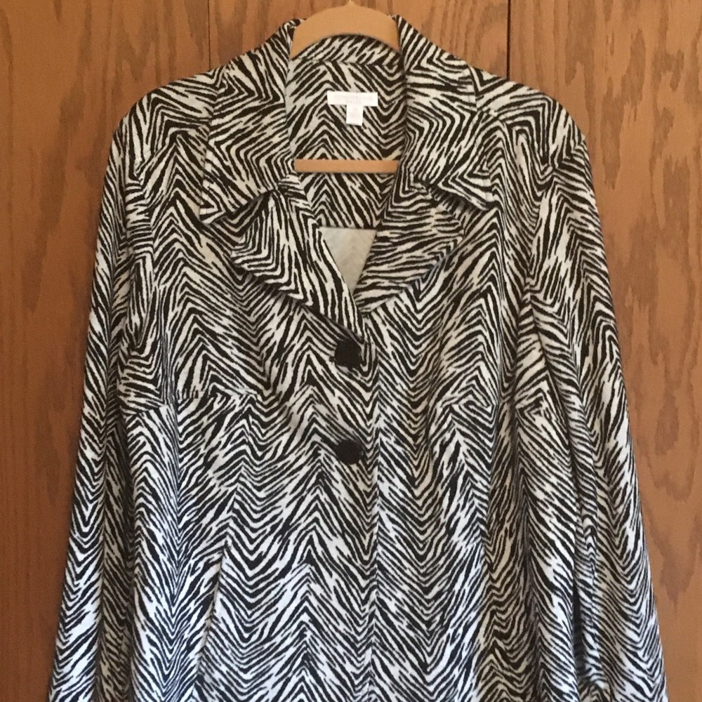 Animal print blazer